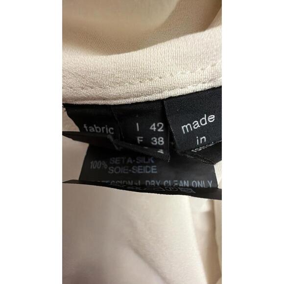 Derek Lam sleeveless cream silk blouse size 6 - Picture 4 of 8